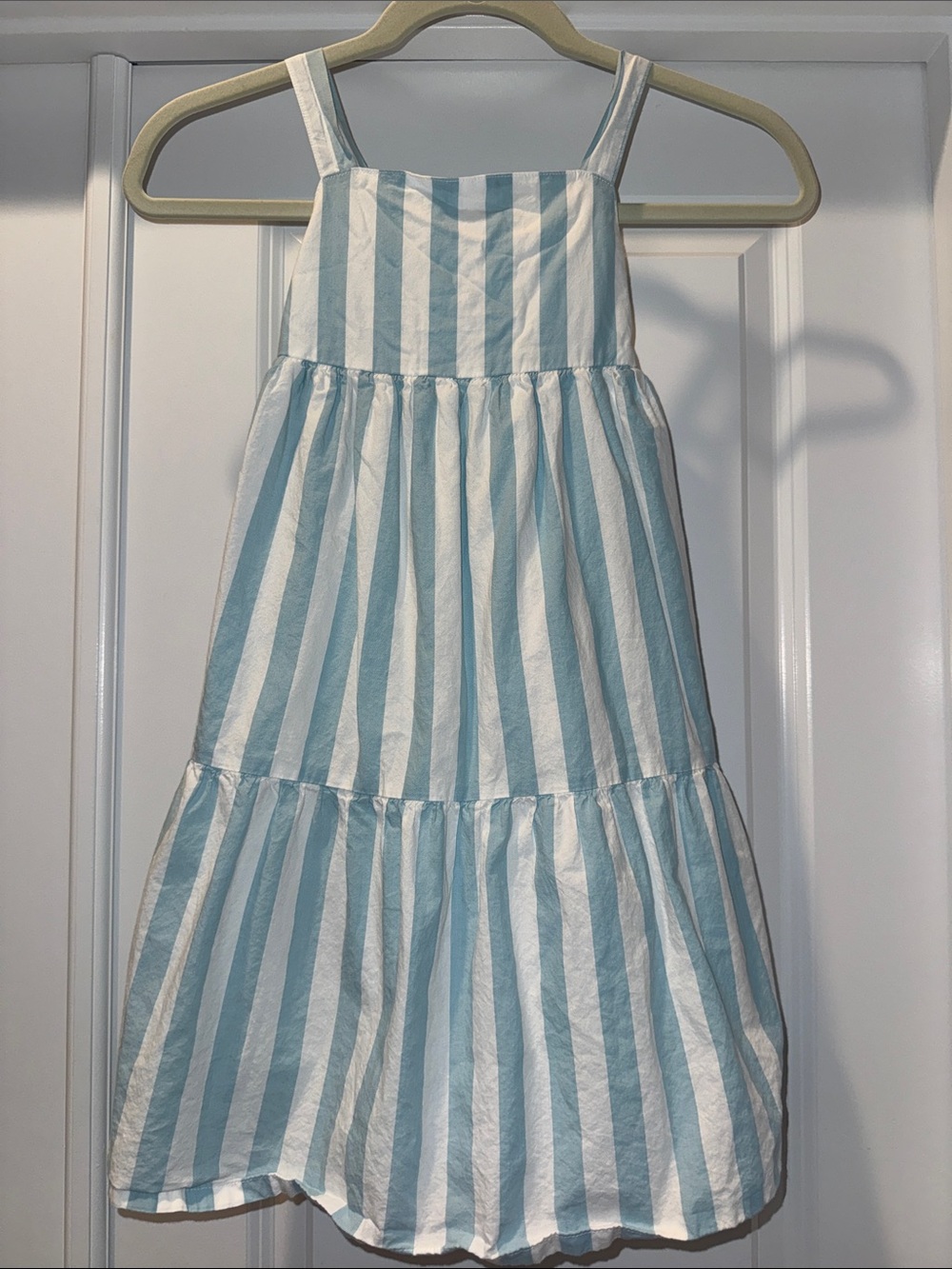 Carter's Blue and White Vertical Stripe Sundress